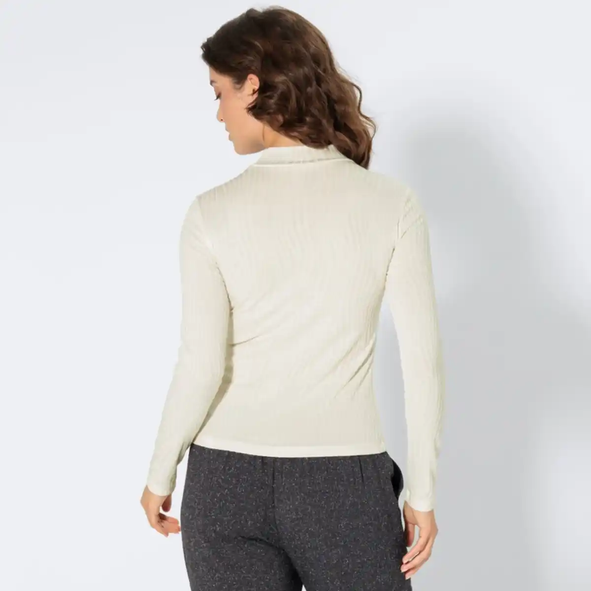 Bild 4 von Damen-Langarmshirt mit Struktur