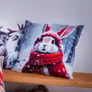 Bild 1 von Kissenhülle mit Tier-Motiven, ca. 40x40 cm