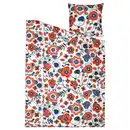 Bild 4 von KANONVISKA Bettwäsche-Set, 2-teilig, weiß bunt/Blumenmuster, 155x220/80x80 cm