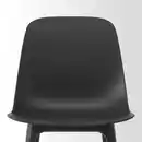 Bild 4 von MARIEDAMM / ODGER Tisch und 4 Stühle, schwarz marmoriert/anthrazit, 180x100 cm