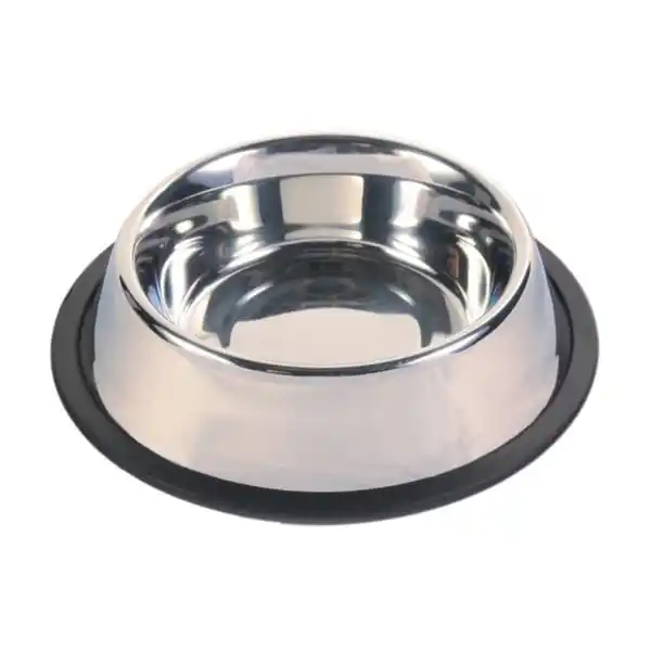 Bild 1 von Trixie Edelstahlnapf mit Gummiring 0,45 l / ø 19 cm