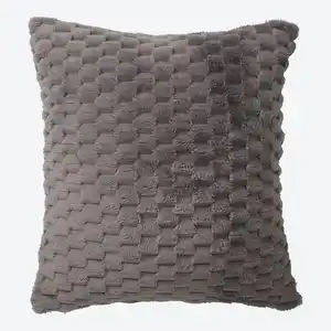 Kissenhülle mit flauschigem Material, ca. 40x40 cm