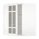 Bild 1 von METOD Wandeckvitrine mit Böden, weiß/Stensund weiß, 68x80 cm