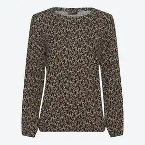 Damen-Langarmshirt mit Rundhalsausschnitt