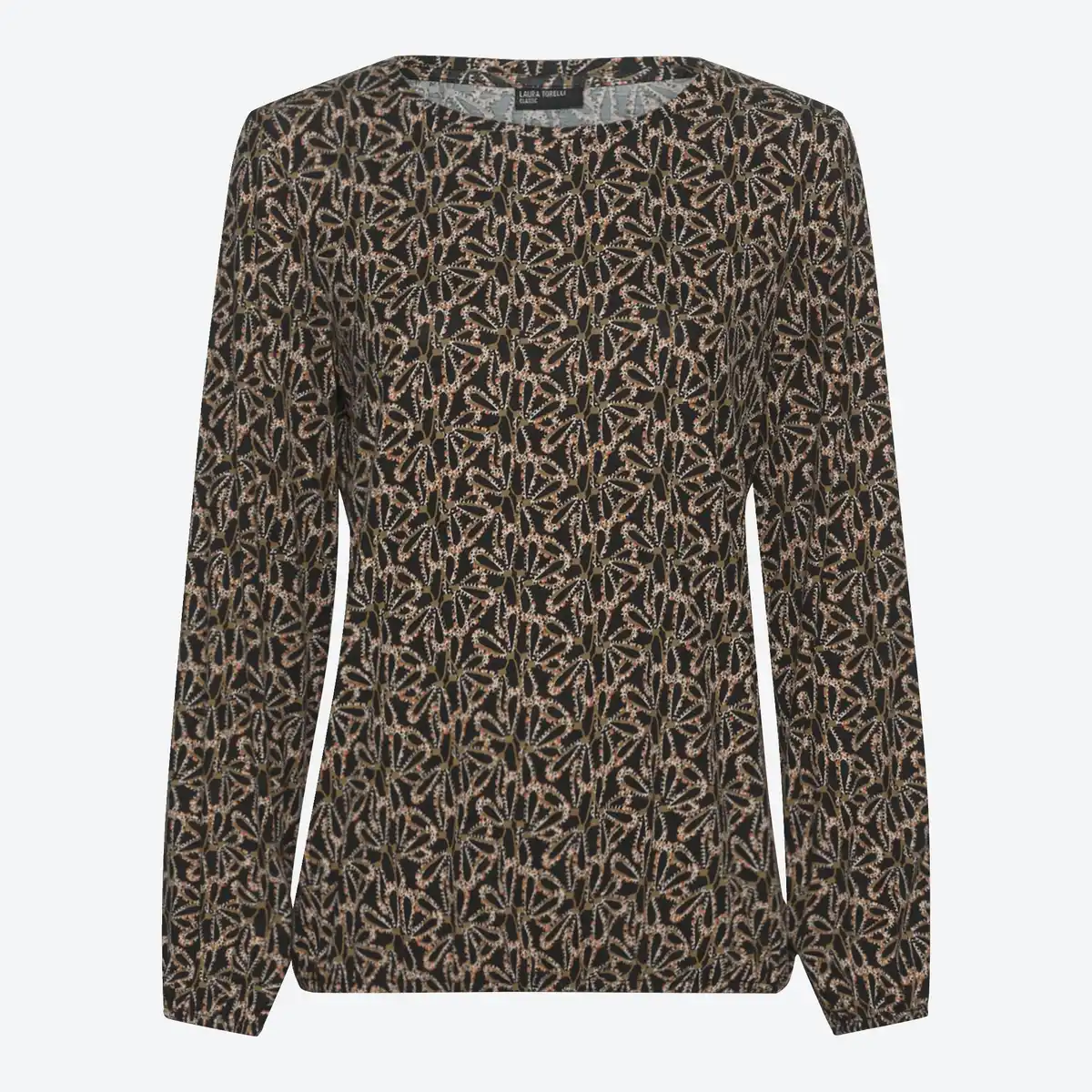 Bild 1 von Damen-Langarmshirt mit Rundhalsausschnitt