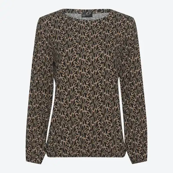 Bild 1 von Damen-Langarmshirt mit Rundhalsausschnitt