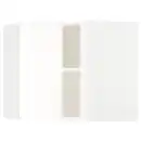 Bild 1 von METOD Wandeckschrank mit Regalböden, weiß/Vallstena weiß, 68x60 cm