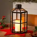 Bild 1 von LED-Laterne mit LED-Kerze, ca. 18x16x28 cm