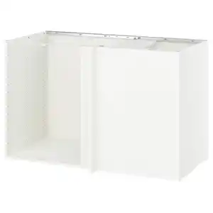 METOD Korpus Eckunterschrank, weiß, 128x60x80 cm