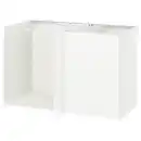 Bild 1 von METOD Korpus Eckunterschrank, weiß, 128x60x80 cm