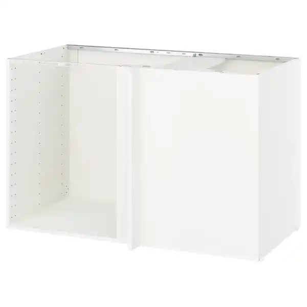 Bild 1 von METOD Korpus Eckunterschrank, weiß, 128x60x80 cm