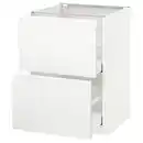 Bild 1 von METOD / MAXIMERA Uschr 2 Fr/2 haho Sch, weiß/Voxtorp matt weiß, 60x60 cm