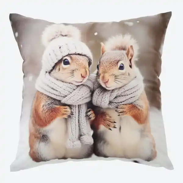 Bild 2 von Kissenhülle mit Tier-Motiven, ca. 40x40 cm