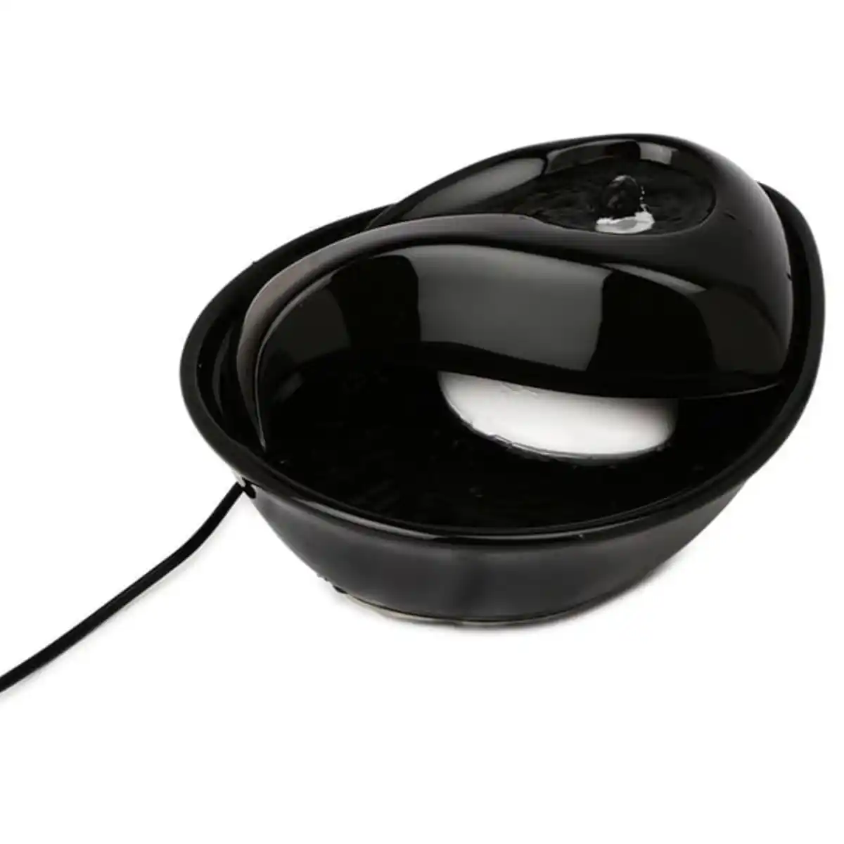 Bild 3 von Pioneer Pet Keramik Trinkbrunnen Rain Drop Style 1,8 l schwarz