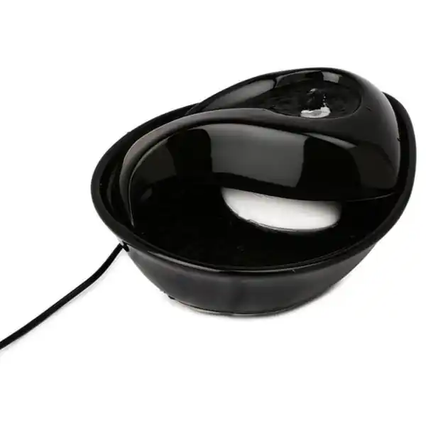 Bild 3 von Pioneer Pet Keramik Trinkbrunnen Rain Drop Style 1,8 l schwarz