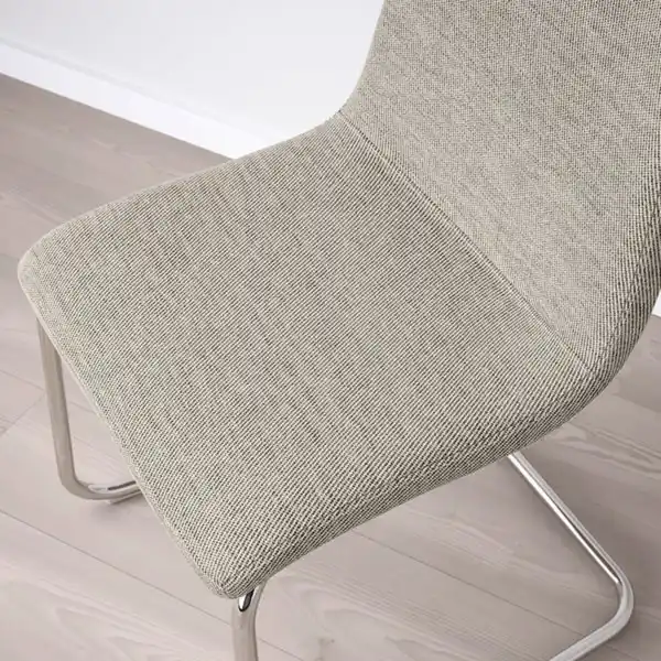 Bild 4 von MARIEDAMM / LUSTEBO Tisch und 4 Stühle, Eiche weiß/Viarp beige/braun, 105 cm