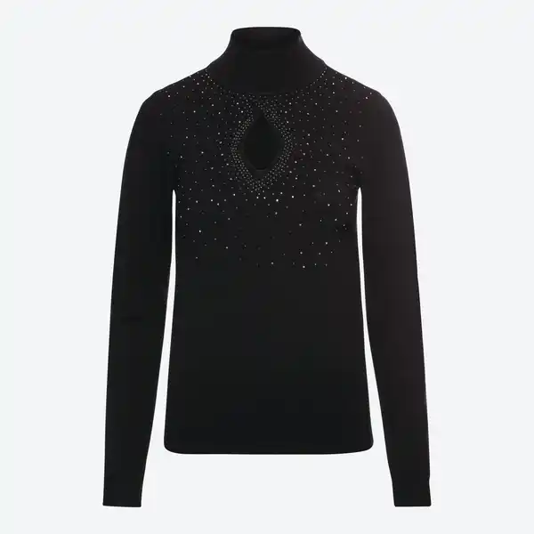 Bild 1 von Damen-Pullover mit Glitzersteinchen