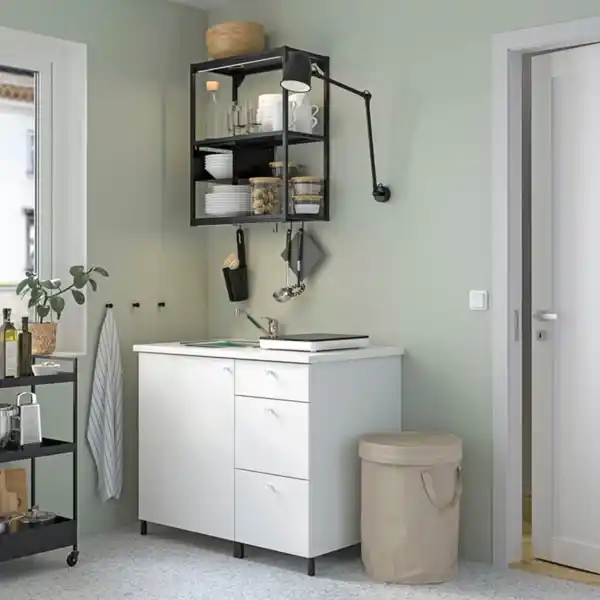 Bild 3 von DIMPA Sortierbeutel mit Deckel, helles Graubeige, 50 l