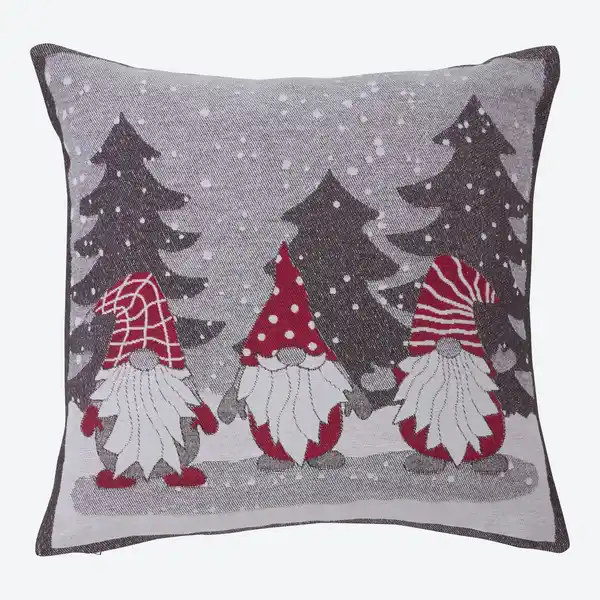 Bild 1 von Kissenhülle mit Weihnachtswichteln, ca. 40x40 cm