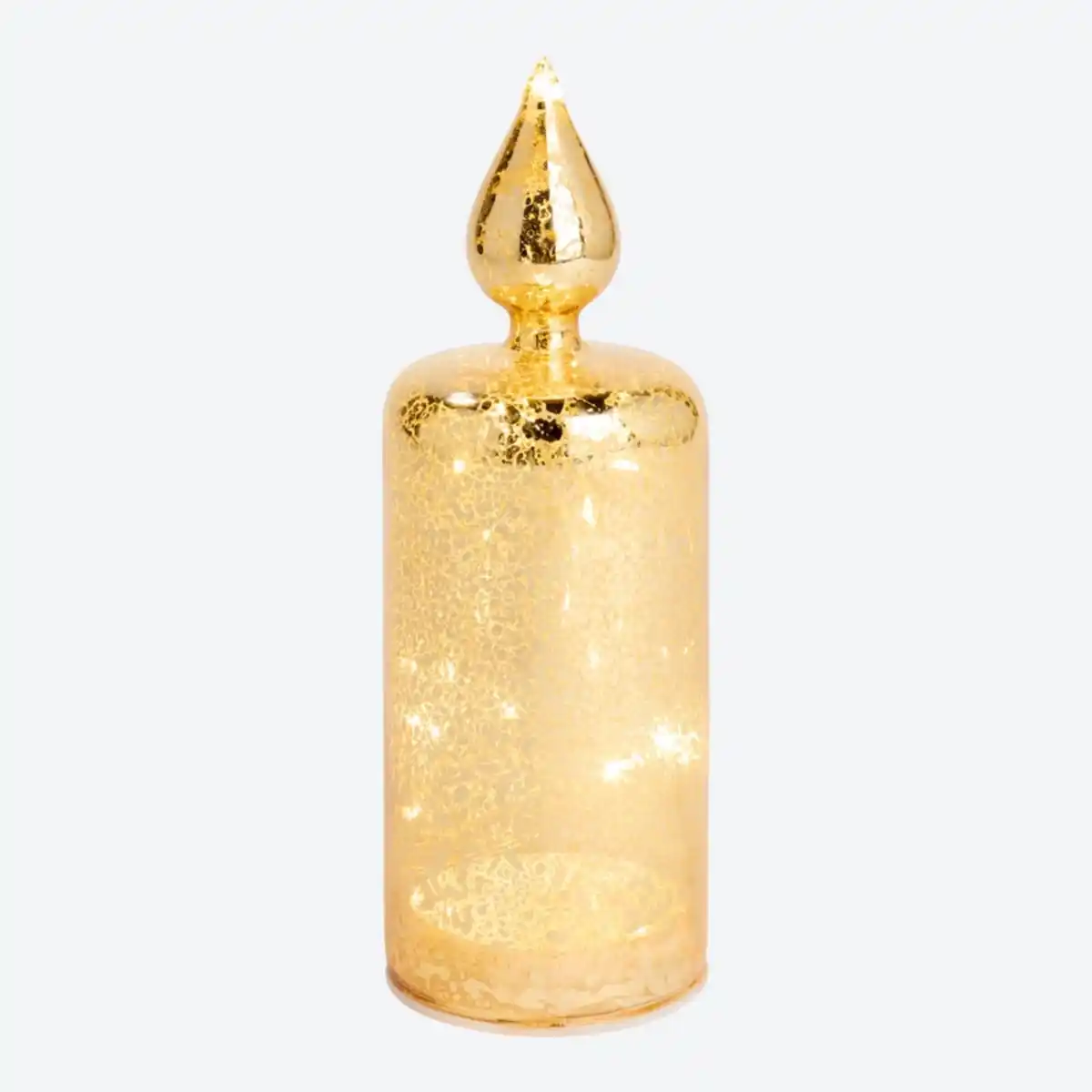 Bild 4 von LED-Glaskerze in Gold-Optik