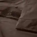 Bild 4 von HAMPFLOCKEL Bettwäsche-Set, 2-teilig, braun, 155x220/80x80 cm