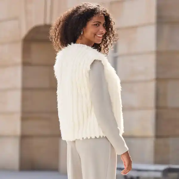 Bild 4 von Damen-Outdoor-Kunstfellweste