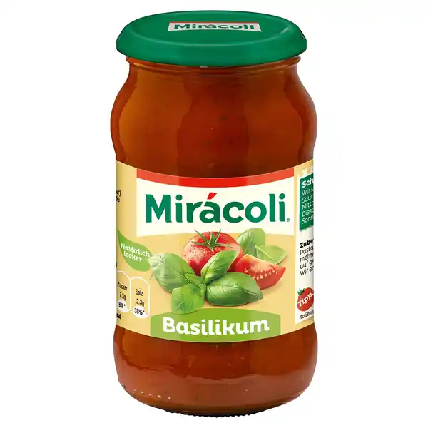 Bild 1 von MIRACOLI Pasta Sauce 400 g, Basilikum
