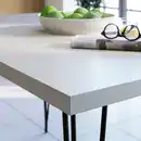 Bild 3 von SKÅLSTA Tisch, helles Graubeige/Haarnadel schwarzgrau, 140x80 cm