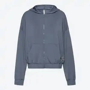 Damen-Hoodie-Cardigan aus Modal-Mix