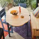 Bild 2 von OMMJÄNGE Klapptisch, Kiefer/lasiert blau, 134x82 cm