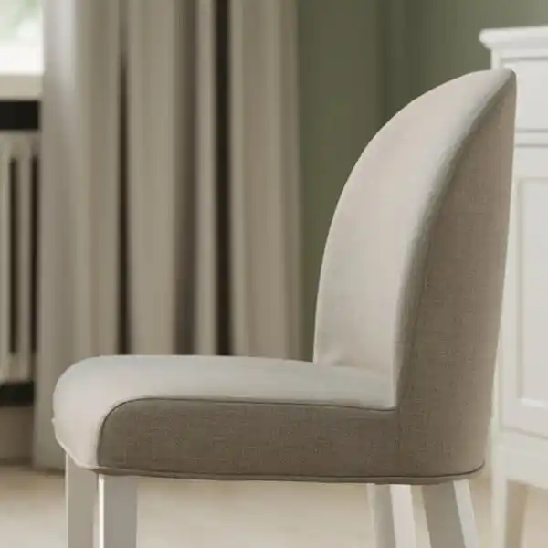 Bild 4 von ROSENTORP / ROSENTORP Tisch und 4 Stühle, weiß/Kilanda hellbeige weiß, 155/215x87 cm