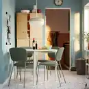 Bild 3 von VIHALS Tisch, weiß/weiß, 107 cm