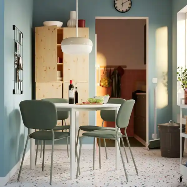 Bild 3 von VIHALS Tisch, weiß/weiß, 107 cm