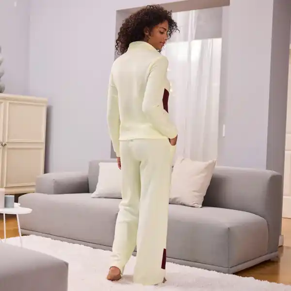 Bild 4 von Damen-Homewear-Sweatpant mit Colorblock-Design