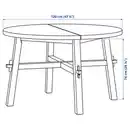 Bild 4 von SKOGSTA Tisch, Akazie, 120 cm