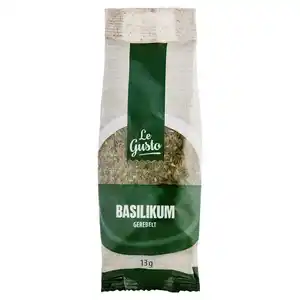 LE GUSTO Kräuter und Gewürze im Nachfüllbeutel 13 g, Basilikum