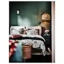 Bild 4 von KAPPELAND / HAVSDJUP Hängeleuchte, schwarz/Rattan, 45 cm