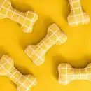 Bild 3 von UTSÅDD Stoffspielzeug für Hunde, gelb