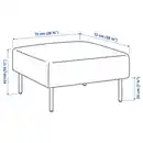 Bild 2 von LILLEHEM Sitzelement 1, Gunnared dunkelgrau/Metall