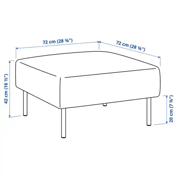 Bild 2 von LILLEHEM Sitzelement 1, Gunnared dunkelgrau/Metall