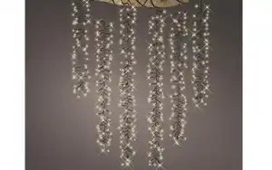 LED Kaskadenbeleuchtung, schwarz/weiĂź