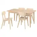 Bild 1 von SKANSNÄS / LISABO Tisch und 4 Stühle, Buche hell Furnier/Esche, 150/205 cm