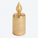 Bild 2 von LED-Glaskerze in Gold-Optik