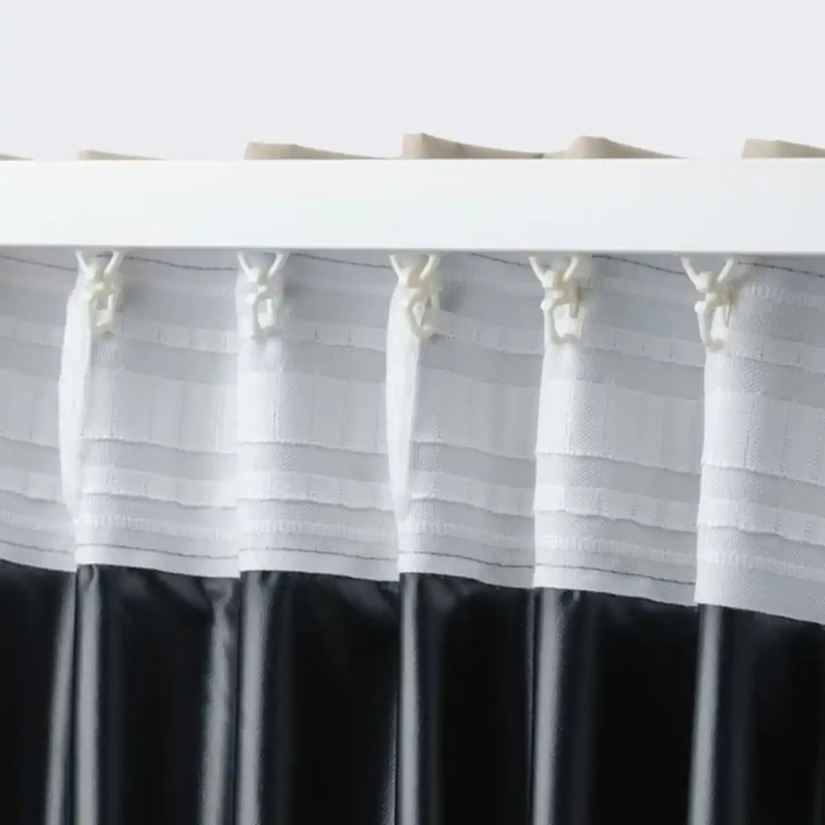 Bild 4 von BENGTA 1 Gardinenschal (verdunk.), beige/mit Gardinenband, 210x300 cm