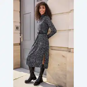 Damen-Kleid mit Gürtelband