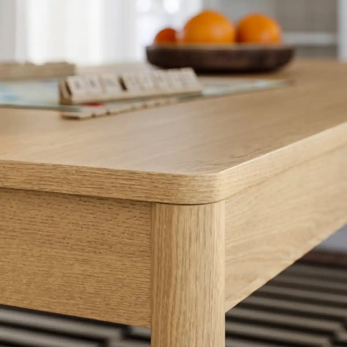 Bild 3 von TONSTAD / TONSTAD Tisch und 4 Stühle, Eichenfurnier/Viarp beige/braun Eichenachbildung, 150x80 cm