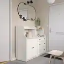 Bild 2 von HAUGA Aufbewahrungskombi, weiß, 139x46x116 cm