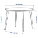 Bild 4 von LISABO / LISABO Tisch und 4 Stühle, schwarz/schwarz, 105 cm