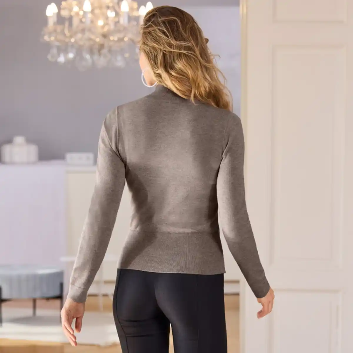 Bild 4 von Damen-Pullover mit Glitzersteinchen