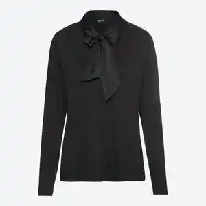 Damen-Langarmshirt mit Schleife